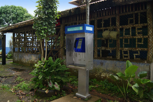 Telefonzelle in Costa Rica, Boca San Carlo